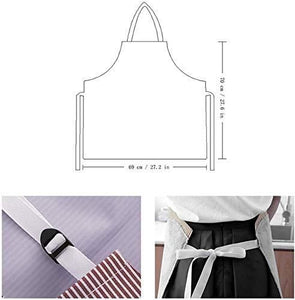 Kitchen Apron for Women with Big Front Pocket Hand-Wiping Waterproof Apron for Kitchen