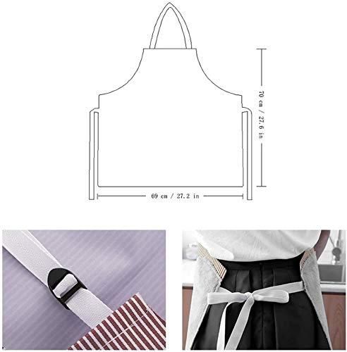 Kitchen Apron for Women with Big Front Pocket Hand-Wiping Waterproof Apron for Kitchen