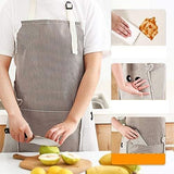 Kitchen Apron for Women with Big Front Pocket Hand-Wiping Waterproof Apron for Kitchen