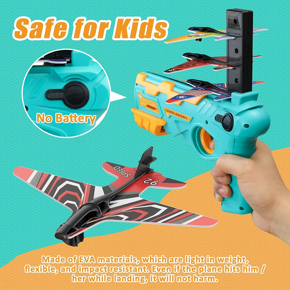Catapult Airplane Toy With Gliders