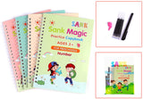 Magical Reusable Writing Workbooks  - Set of 4 With Free Pen