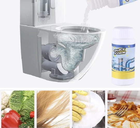 Quick-Foam Home, Kitchen & Toilet Stain Removal - Pack Of 3
