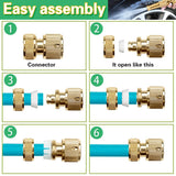 Adjustable High Pressure Water Spray Brass Nozzle